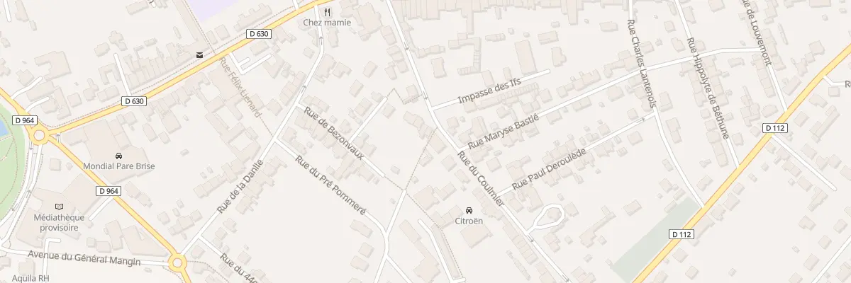 Plan du 61 Rue du Coulmier à Verdun
