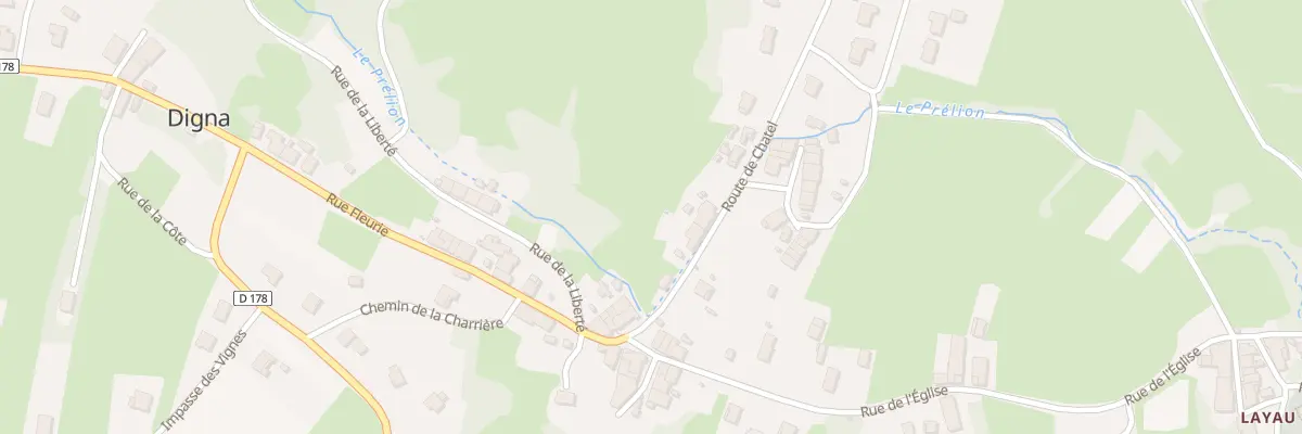 Plan du 11 Rte de Chatel à Digna