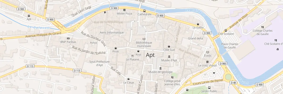 Plan du 125 Rue des Marchands à Apt