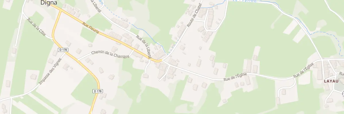 Plan du 2 Rte de Chatel à Digna