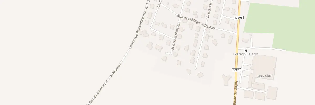 Plan du 10T Rue de la Blossière à Belleray