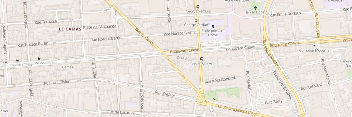 Plan du 186 Bd Chave à Marseille 5e Arrondissement