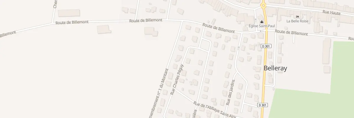 Plan du 10 Rue Charles Peguy à Belleray