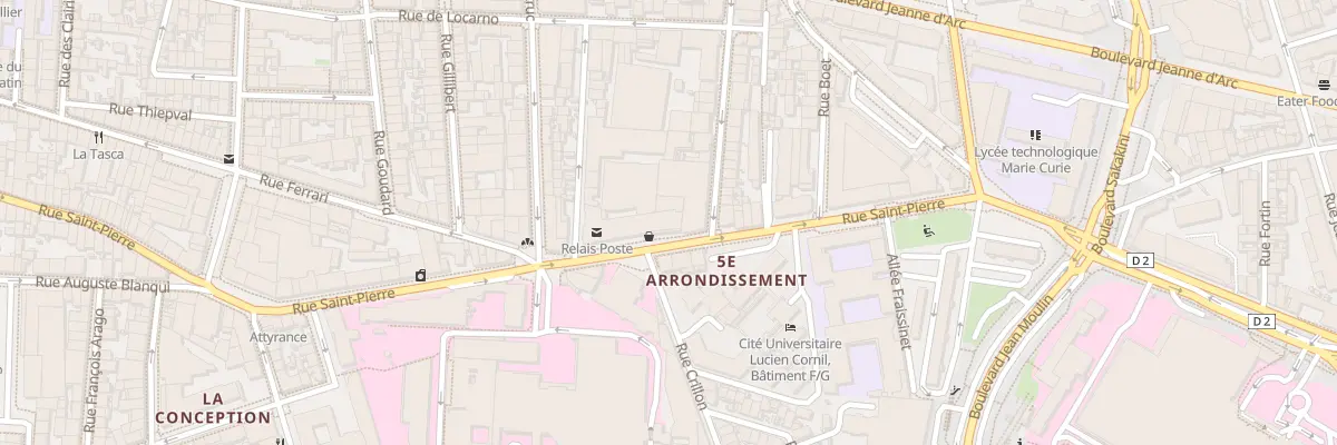 Plan du 195 Rue saint pierre à Marseille 5e Arrondissement