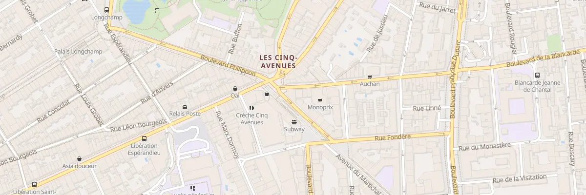 Plan du 6 Bd Blancarde à Marseille 4e Arrondissement