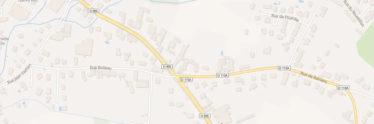 Plan du 2 Rue de Rainans à Auxonne