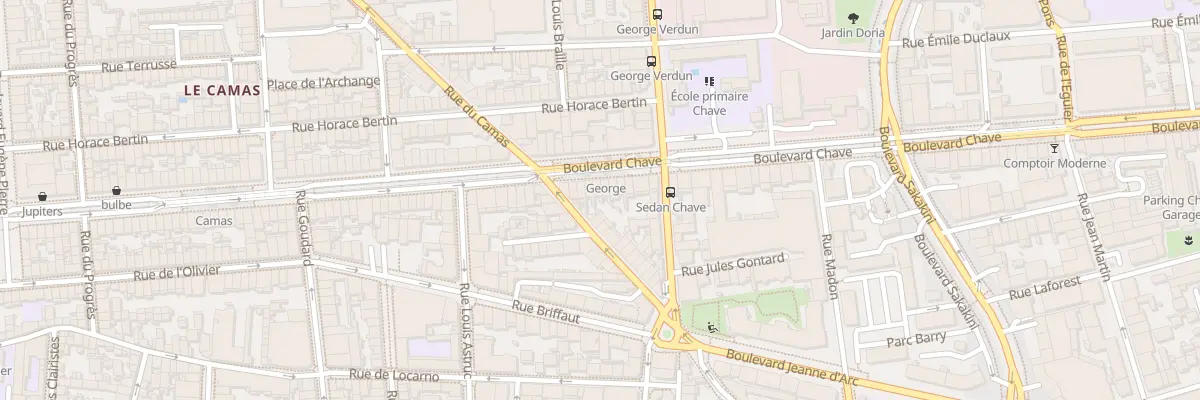 Plan du 190 Bd Chave à Marseille 5e Arrondissement