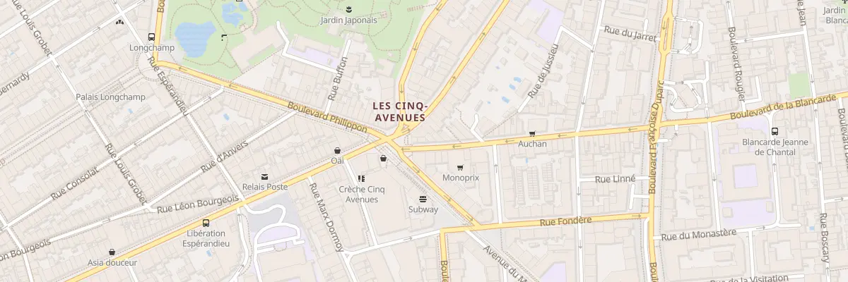 Plan du 1 Bd Blancarde à Marseille 4e Arrondissement