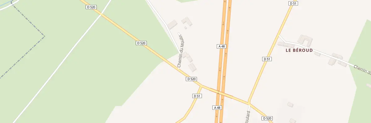 Plan du 4 Che du Moulin à Montrevel