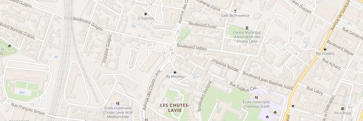 Plan du 75 Rue eugene cas à Marseille 4e Arrondissement