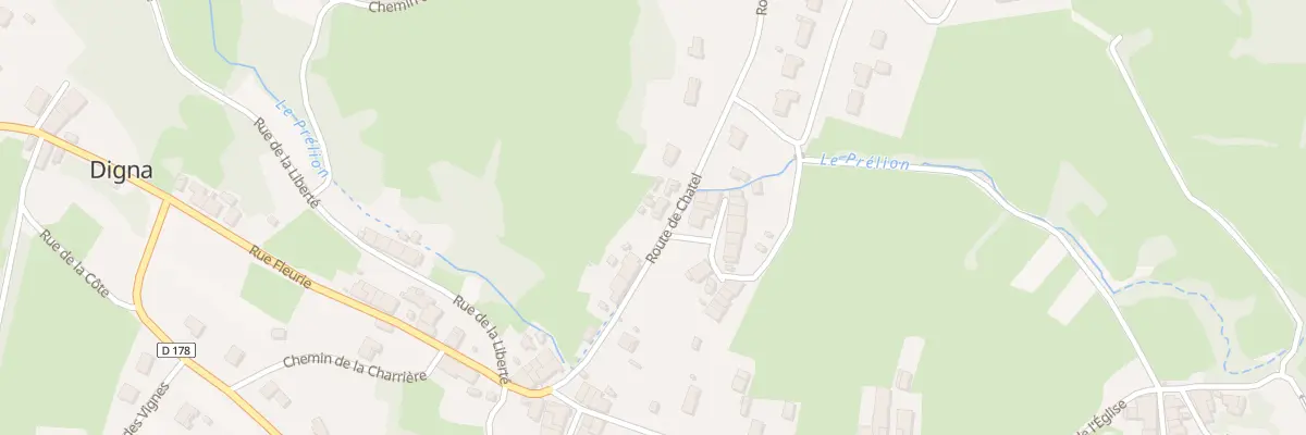 Plan du 17 Rte de Chatel à Digna