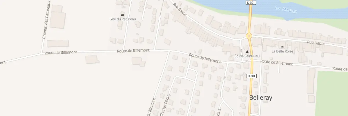 Plan du 9 Rte de Billemont à Belleray