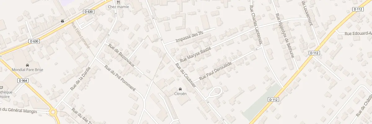 Plan du 40 Rue du Coulmier à Verdun