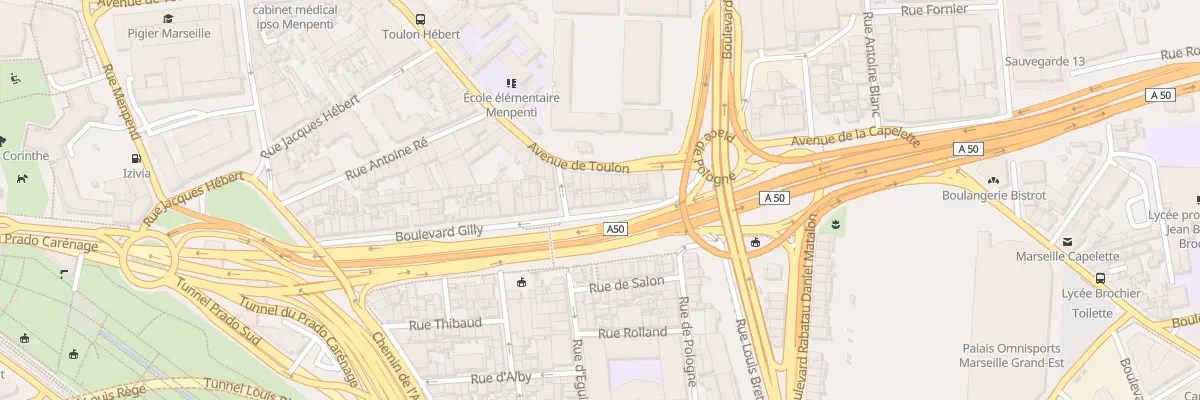 Plan du 65 Bd Gilly à Marseille 10e Arrondissement