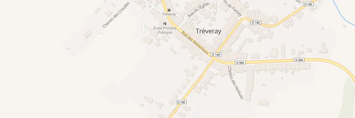 Plan du 9 Rue des Marechaux à Tréveray
