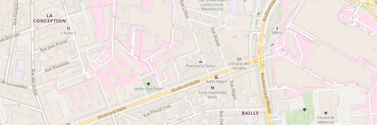 Plan du 7 Rue berton à Marseille 5e Arrondissement
