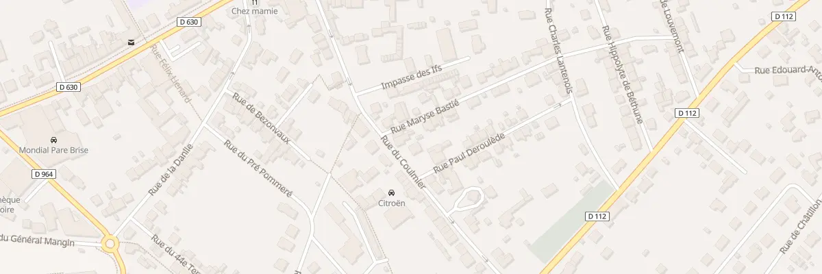 Plan du 38 Rue du Coulmier à Verdun