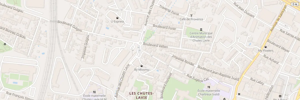 Plan du 48 Rue eugene cas à Marseille 4e Arrondissement