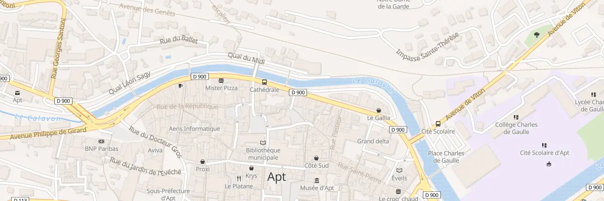 Plan du 98 Quai Général Leclerc à Apt