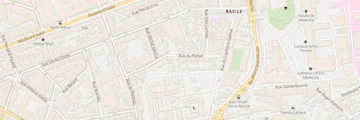 Plan du 31 Rue du portail à Marseille 5e Arrondissement