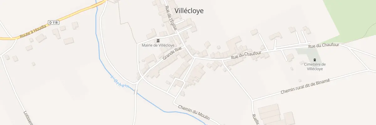 Plan du 4 Rue du Claude à Villécloye