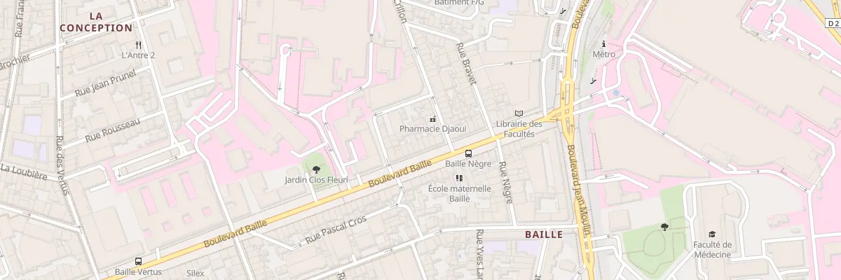 Plan du 161 Bd Baille à Marseille 5e Arrondissement