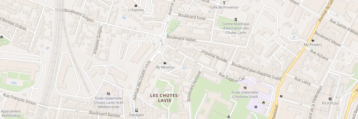 Plan du 65 Rue eugene cas à Marseille 4e Arrondissement