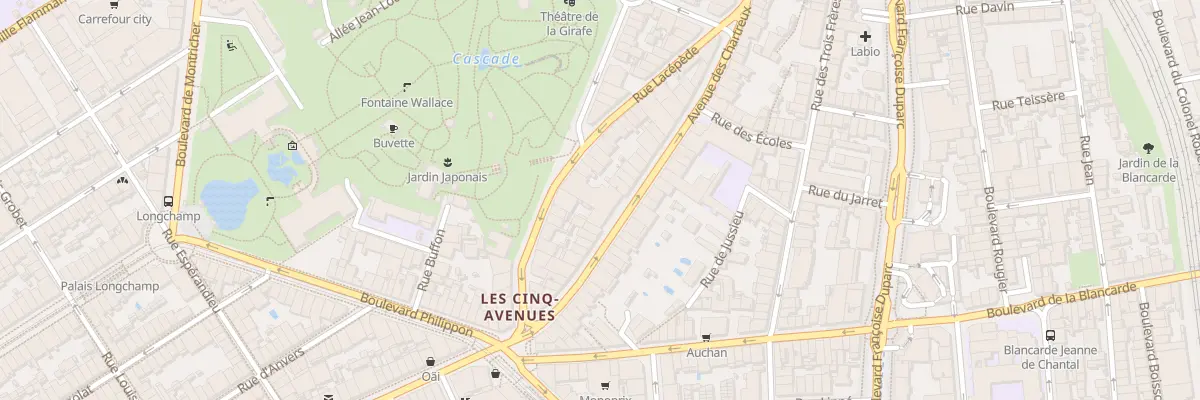 Plan du 23 Av des Chartreux à Marseille 4e Arrondissement