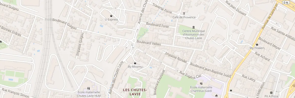 Plan du 46A Rue eugene cas à Marseille 4e Arrondissement
