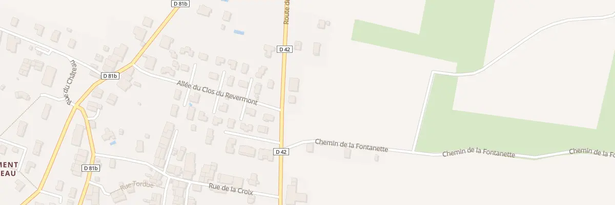 Plan du 331 Rte de Neuville à Villereversure