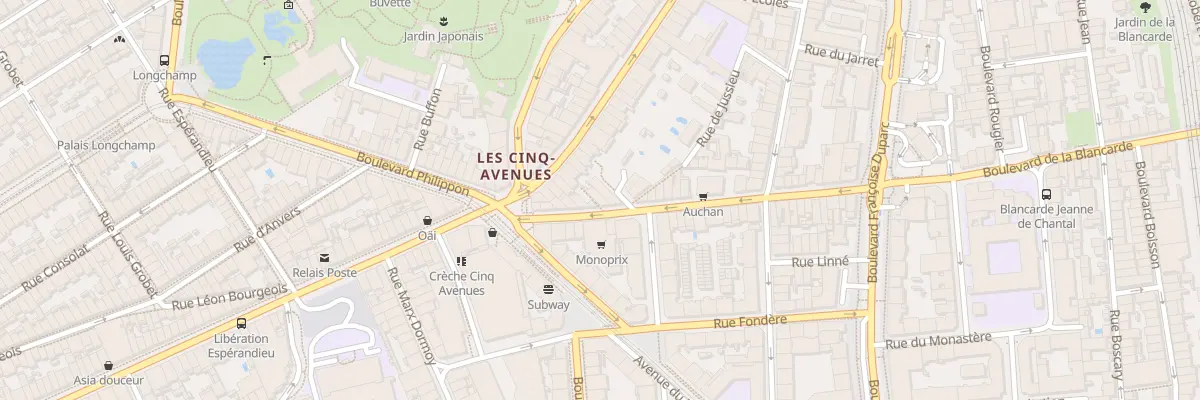 Plan du 15 Bd Blancarde à Marseille 4e Arrondissement