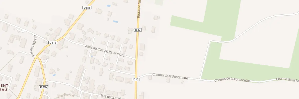 Plan du 331A Rte de Neuville à Villereversure