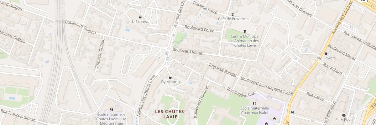 Plan du 44 Rue eugene cas à Marseille 4e Arrondissement