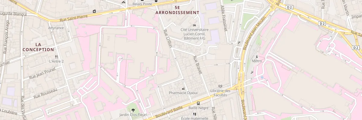 Plan du 30 Rue crillon à Marseille 5e Arrondissement