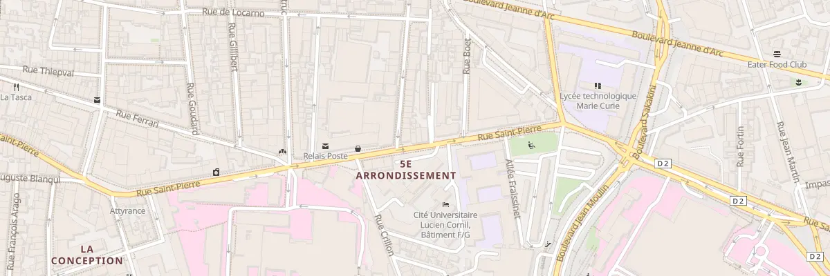 Plan du 209 Rue saint pierre à Marseille 5e Arrondissement