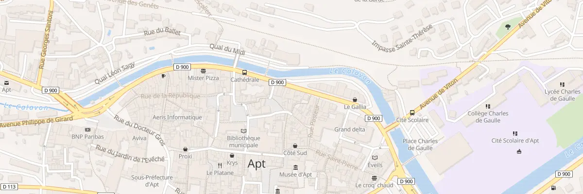 Plan du 118 Quai Général Leclerc à Apt