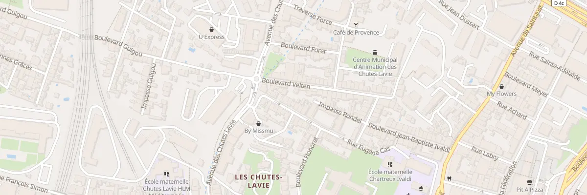 Plan du 42 Rue eugene cas à Marseille 4e Arrondissement