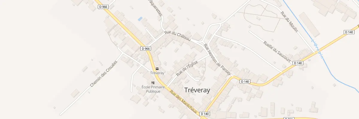Plan du 11 Rue de l’Eglise à Tréveray