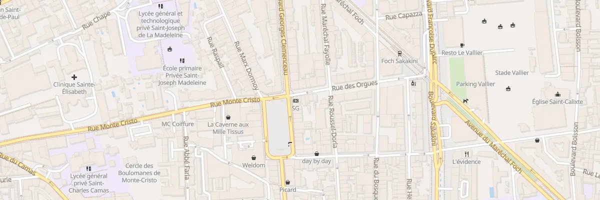 Plan du 2 Rue Orgues à Marseille 4e Arrondissement
