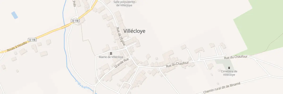Plan du 15 Rue de l’Eglise à Villécloye