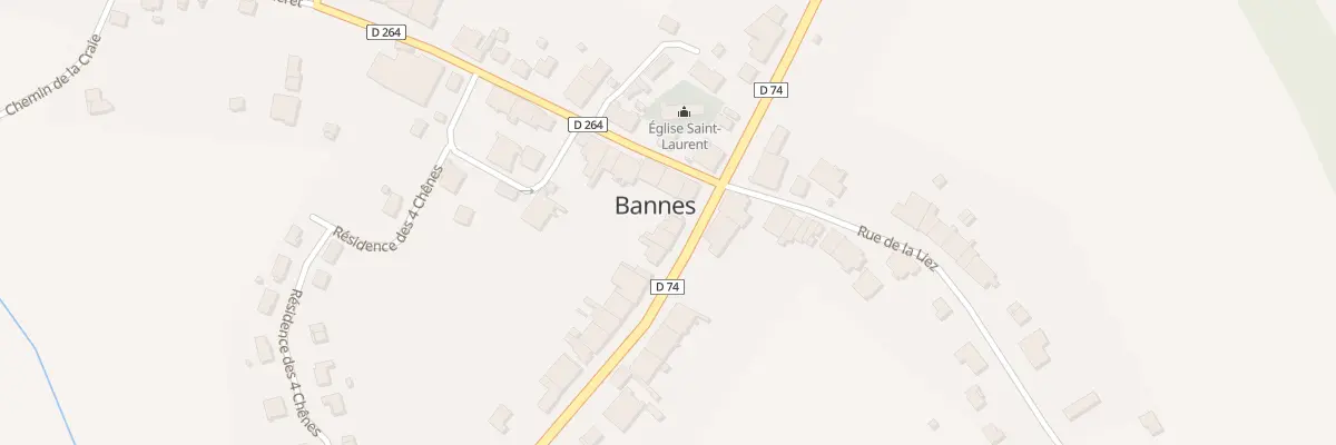 Plan du 2B Rte de Langres à Bannes