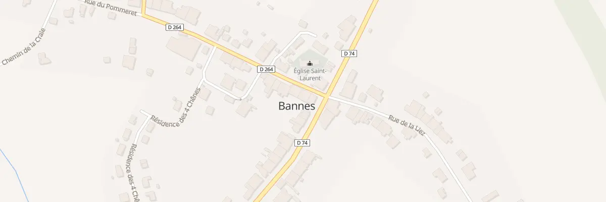 Plan du 1 Rue de l’Ecole à Bannes