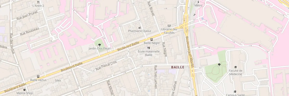 Plan du 246 Bd Baille à Marseille 5e Arrondissement