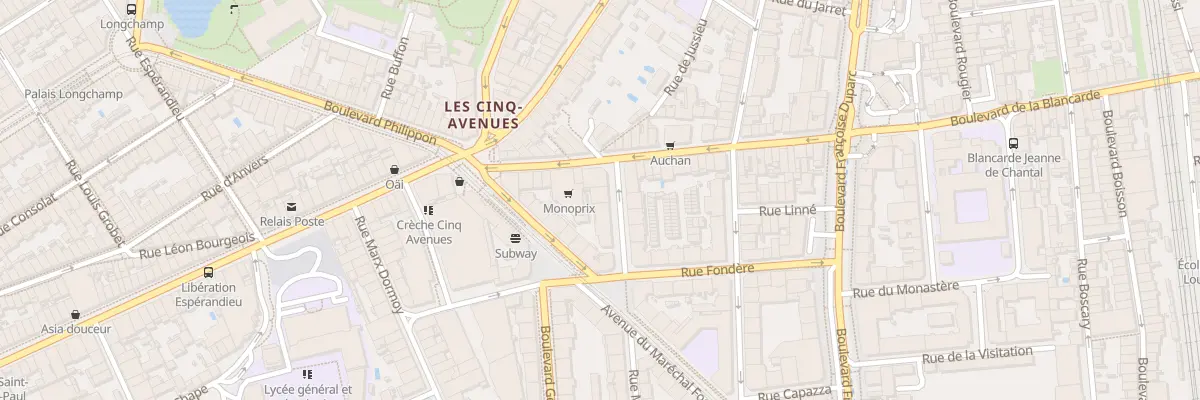 Plan du 4 Rue Marechal Fayolle à Marseille 4e Arrondissement