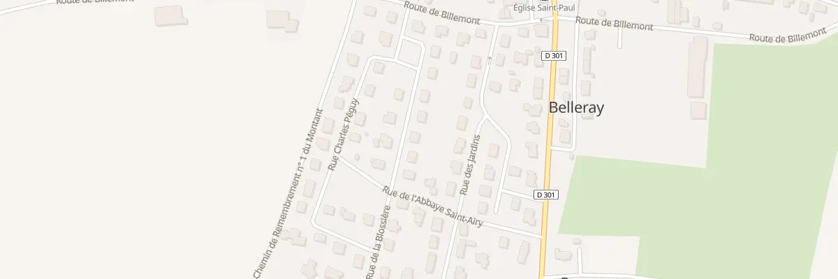 Plan du 9 Rue de la Blossière à Belleray