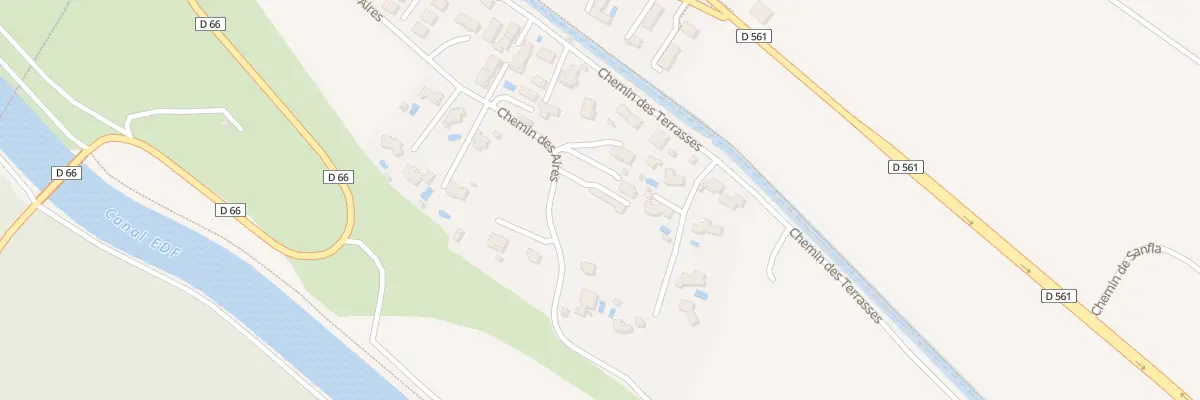 Plan du 421 Che des Aires à Saint-Estève-Janson