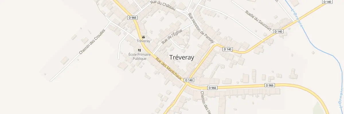 Plan du 10 Rue des Marechaux à Tréveray