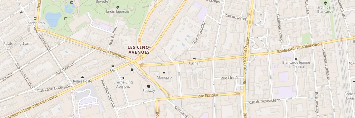 Plan du 23 Bd Blancarde à Marseille 4e Arrondissement