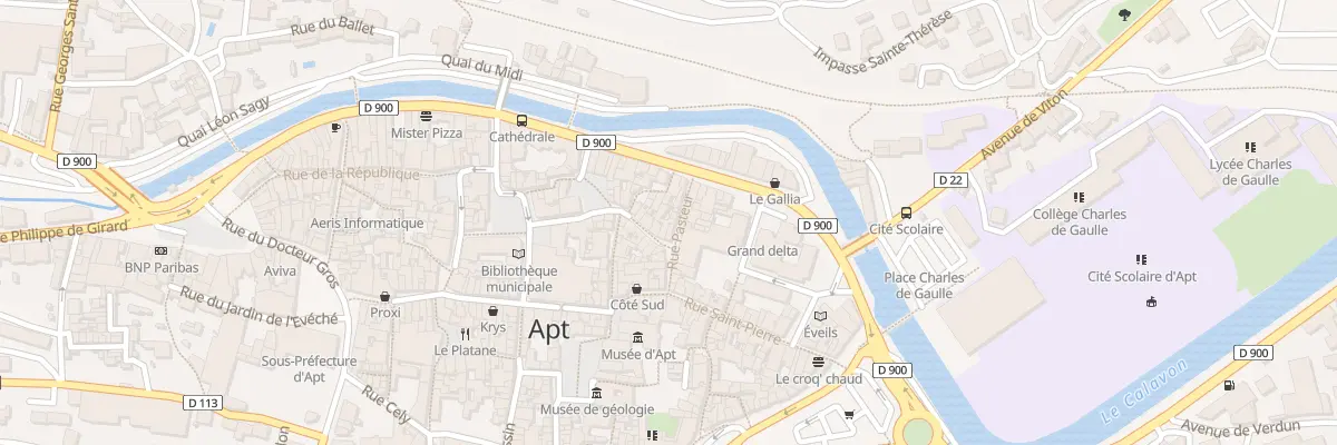 Plan du 55 Rue Pasteur à Apt