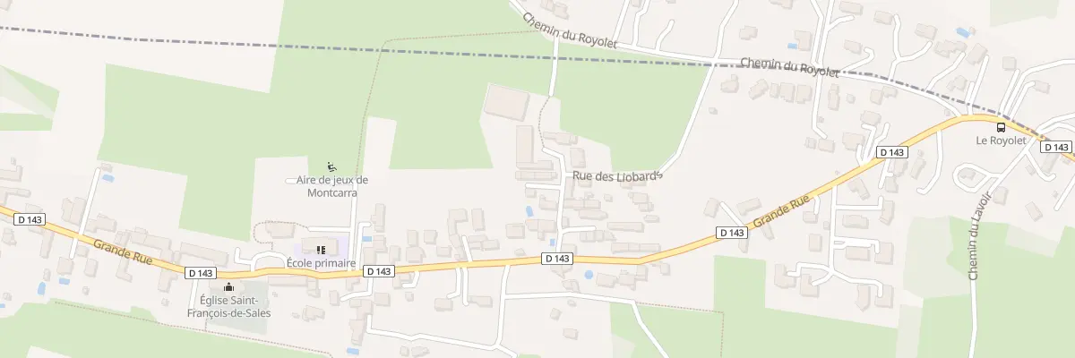 Plan du 63 Rue des Liobards à Montcarra